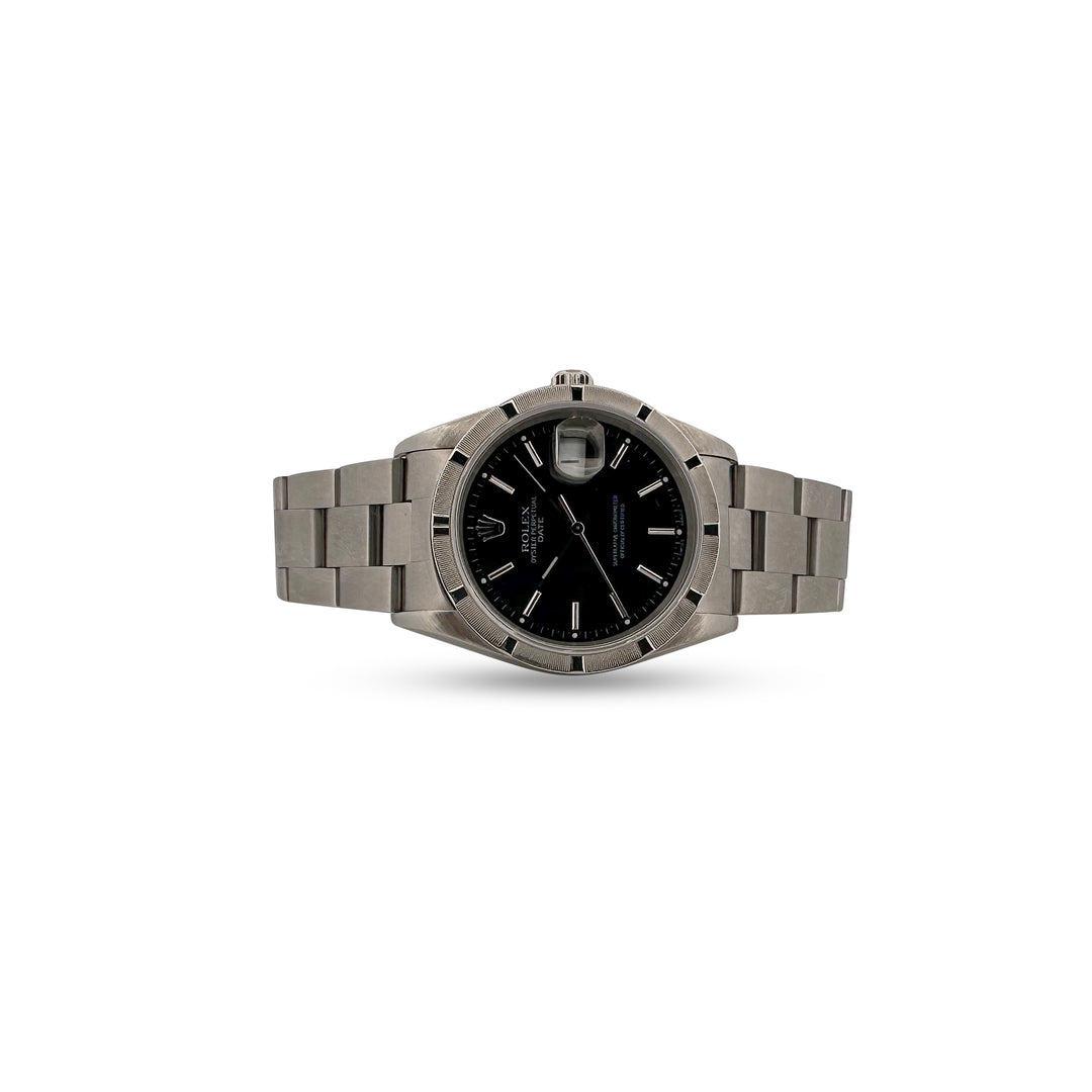 Rolex Date 34mm Stainless Steel 1997 Watch