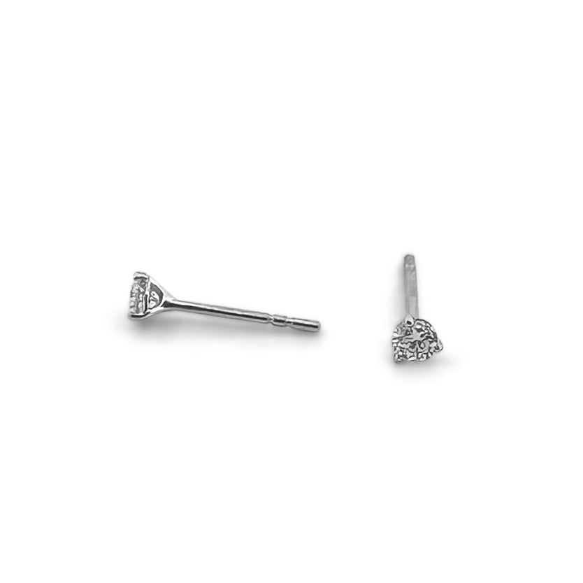 0.25ctw Round Brilliant Lab-Grown Diamond Stud Earrings in 14k White Gold