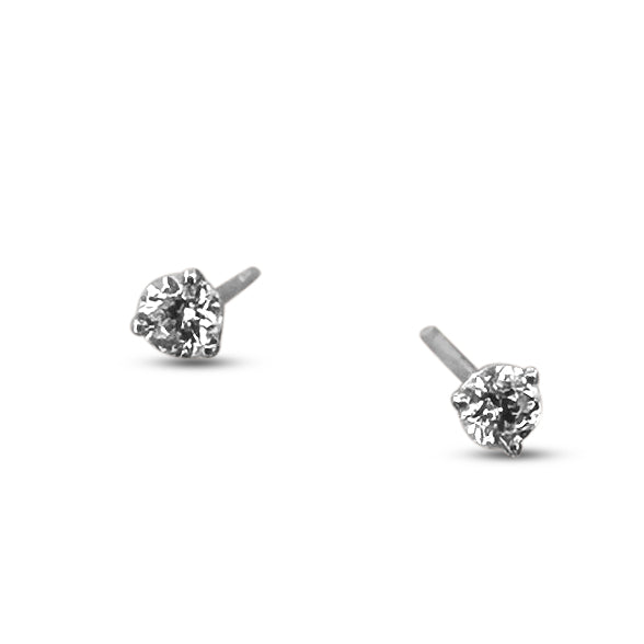 0.25ctw Round Brilliant Lab-Grown Diamond Stud Earrings in 14k White Gold