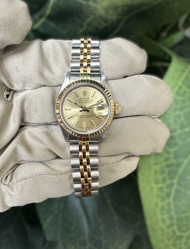 1987 Rolex Datejust 26mm Two-tone Stainless Steel and Yellow Gold Jubilee Band Watch