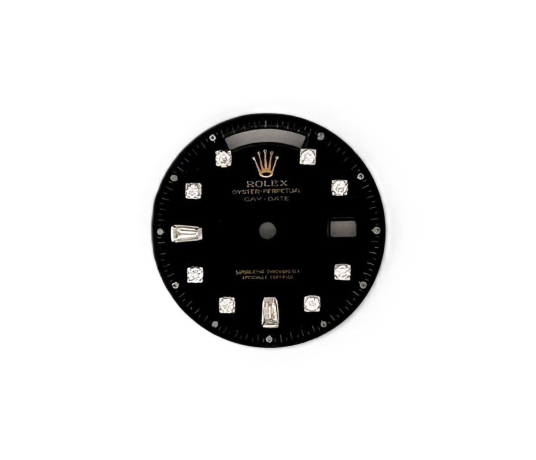 Dial for Rolex Day-Date 36mm Black with Diamond Markers