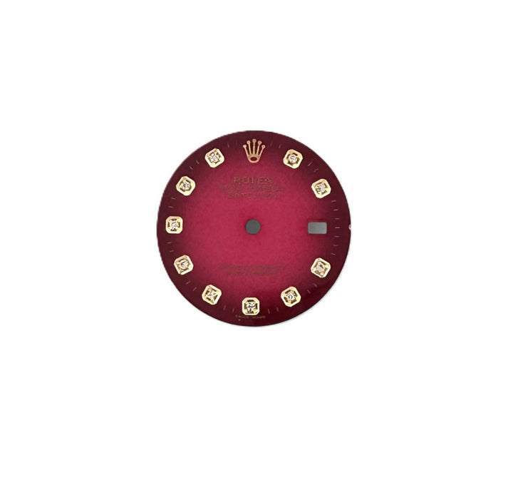 Dial for Rolex Datejust 36mm Magenta with Diamond Markers