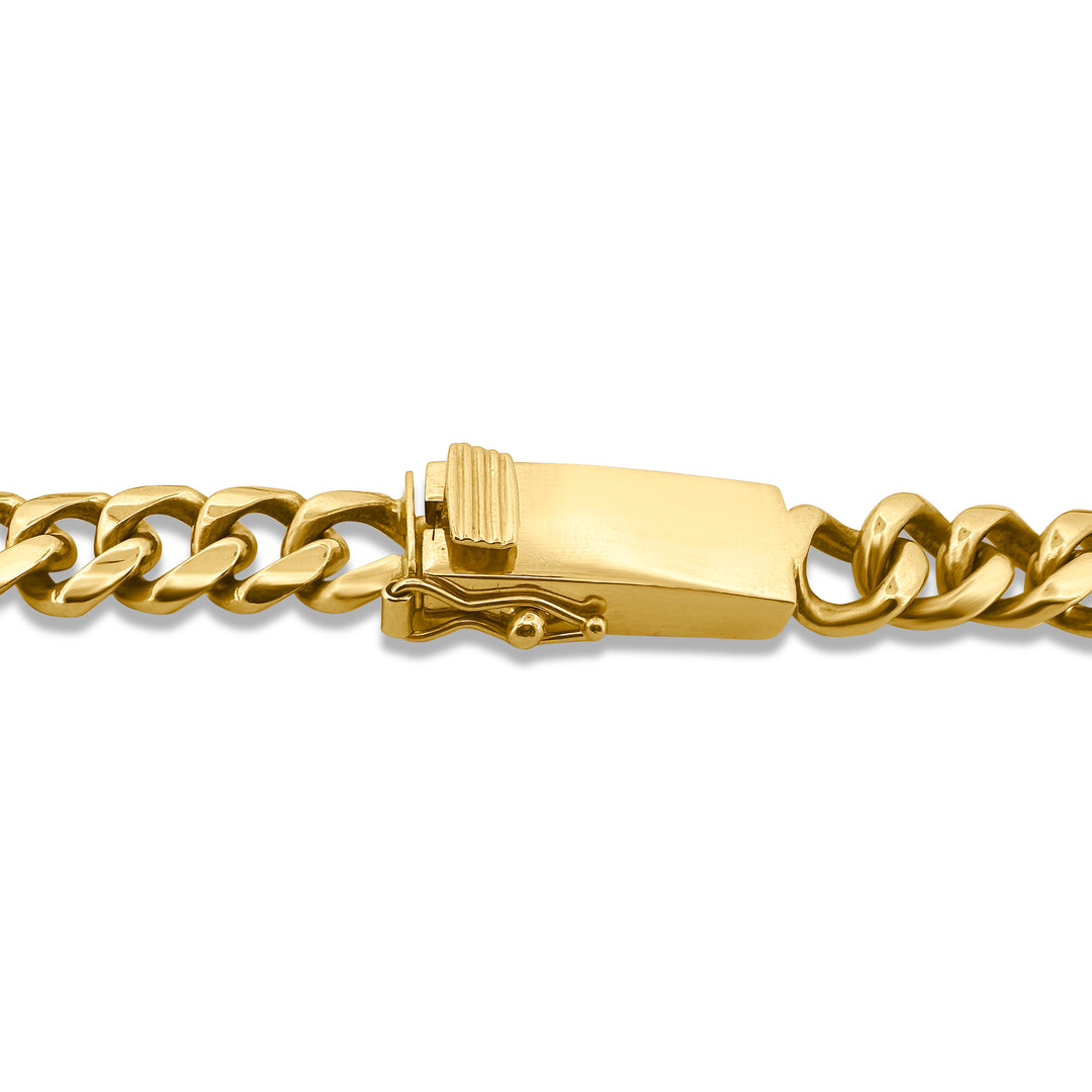 11mm Cuban Necklace in 14k Yellow Gold