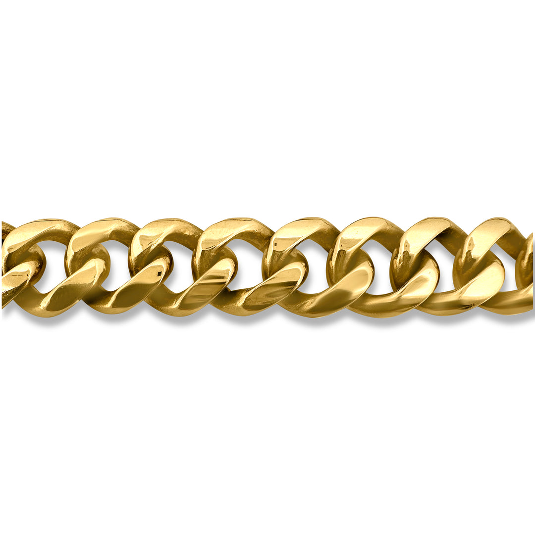 11mm Cuban Necklace in 14k Yellow Gold