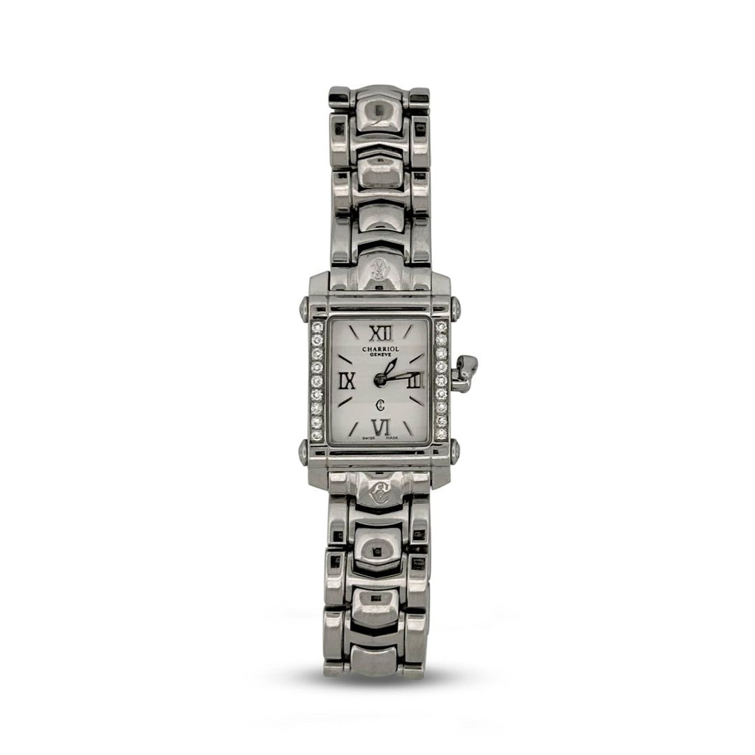 Charriol Colvmbvs Lady's Stainless Steel Quartz Watch with Diamonds