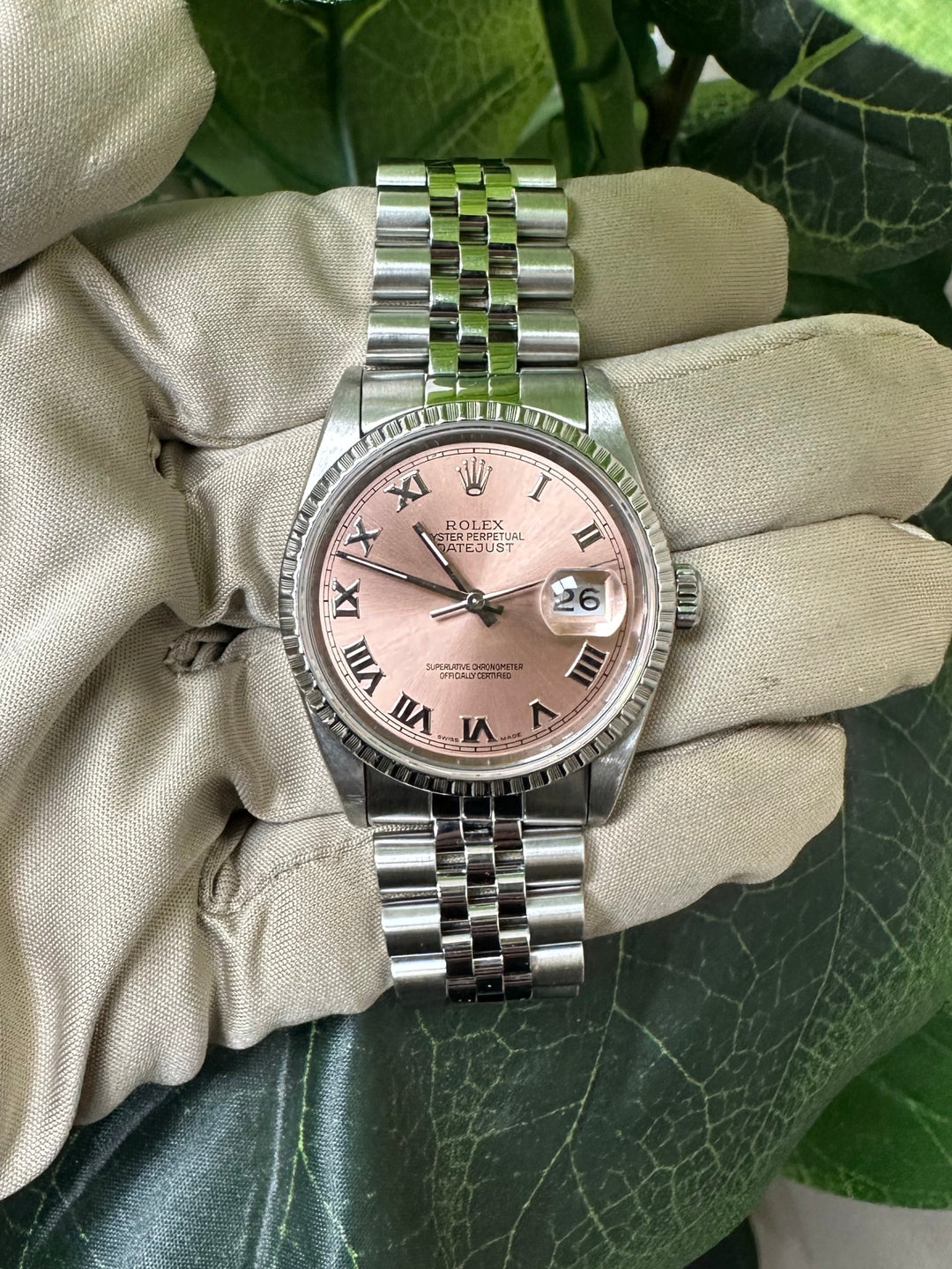 1991 Rolex Datejust 36mm Stainless Steel Jubilee Bracelet Watch