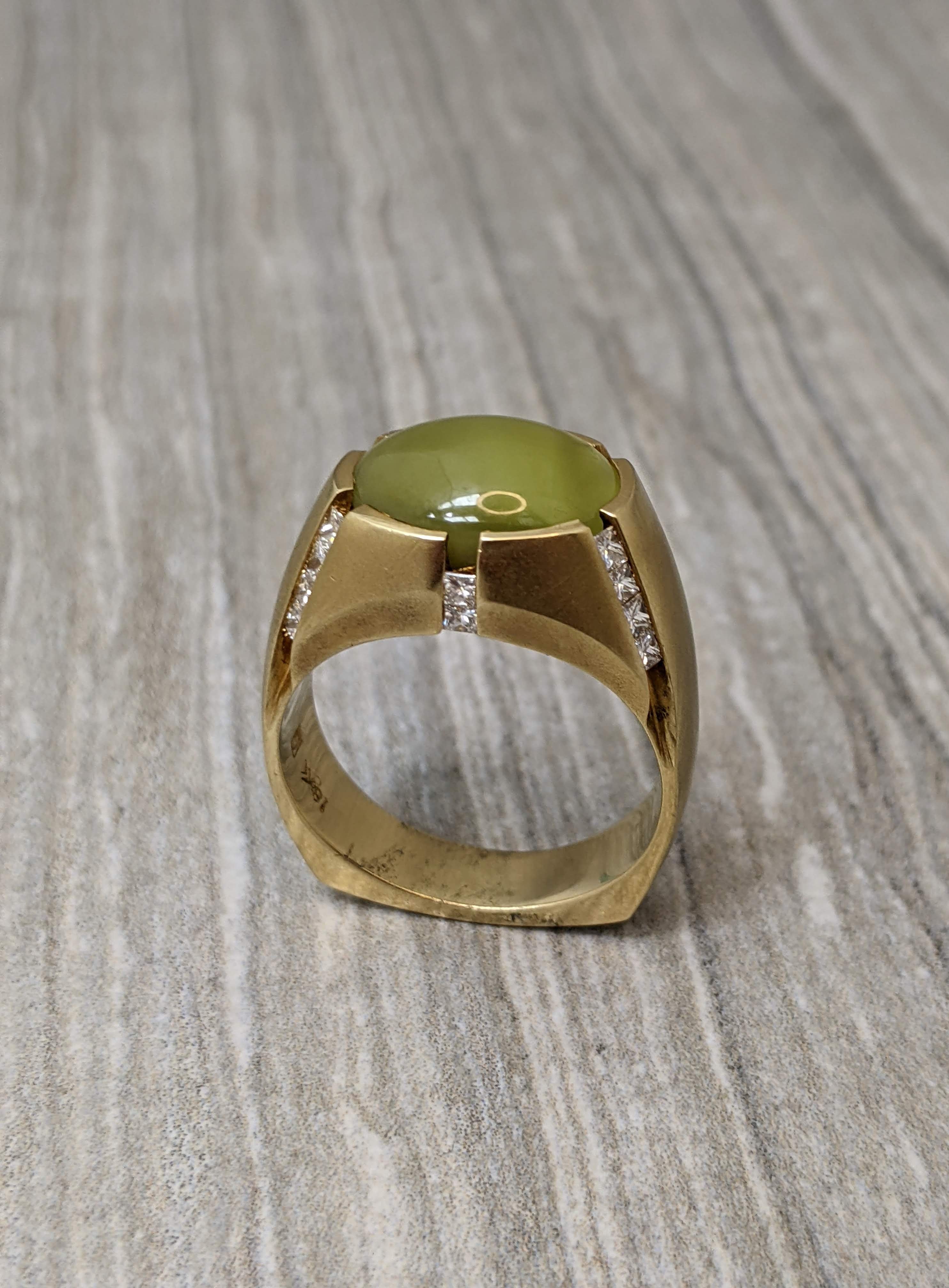 Chrysoberyl engagement store ring