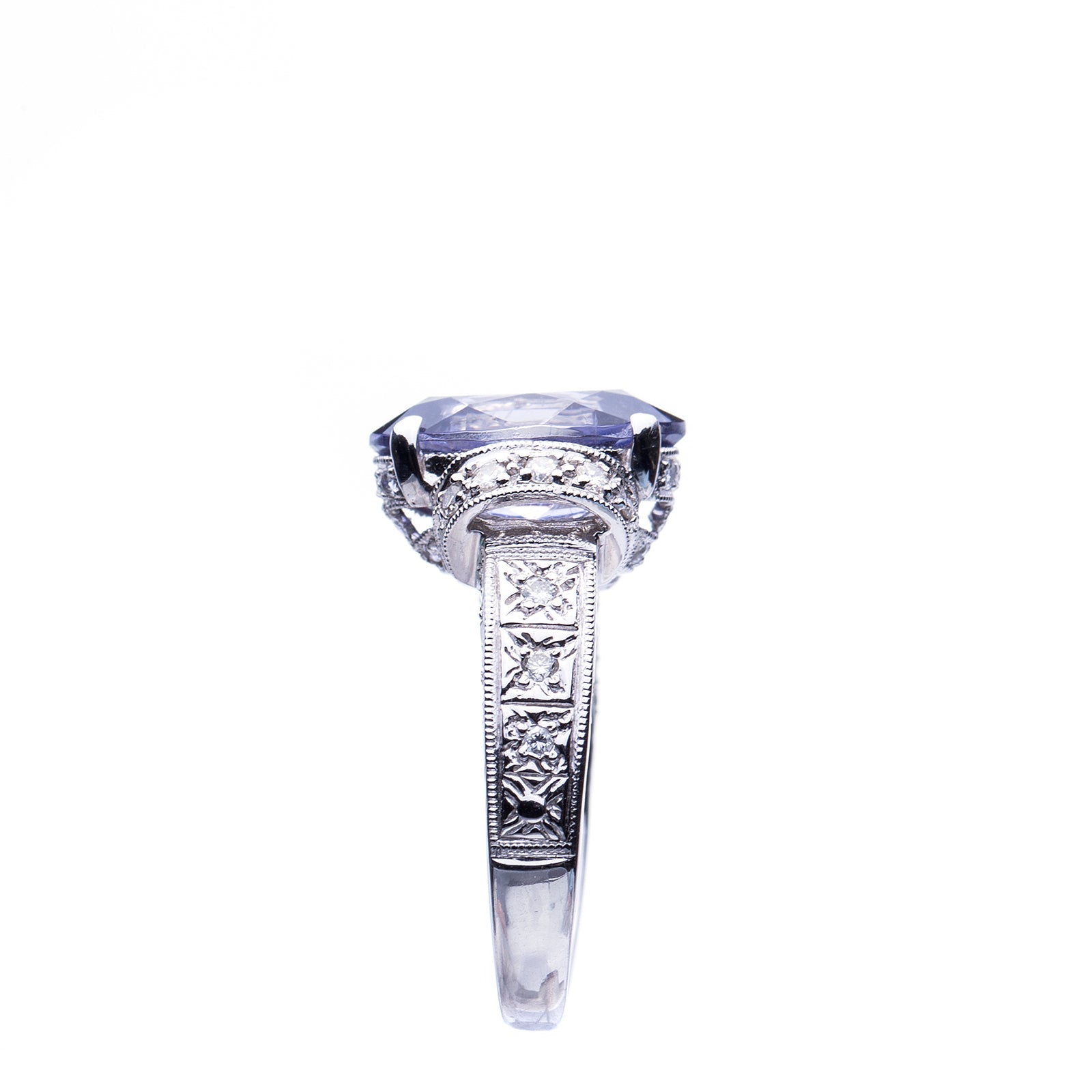 Iolite rings deals white gold