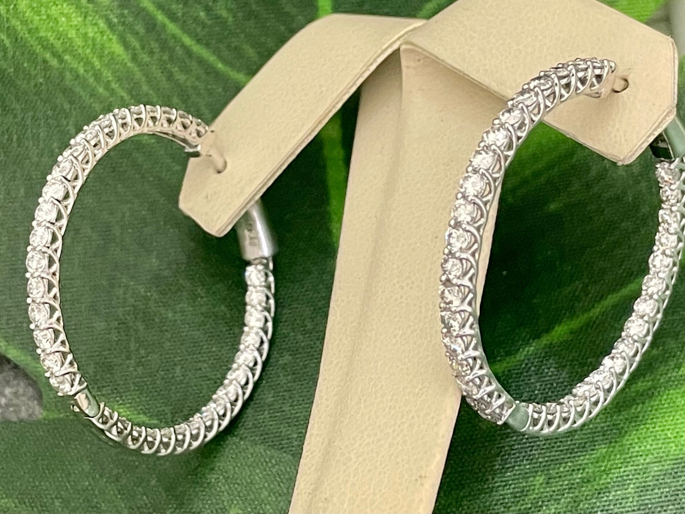 Unstoppable Love Diamond Three-Row Split Hoop Earrings 1 ct tw 10K White  Gold | Kay