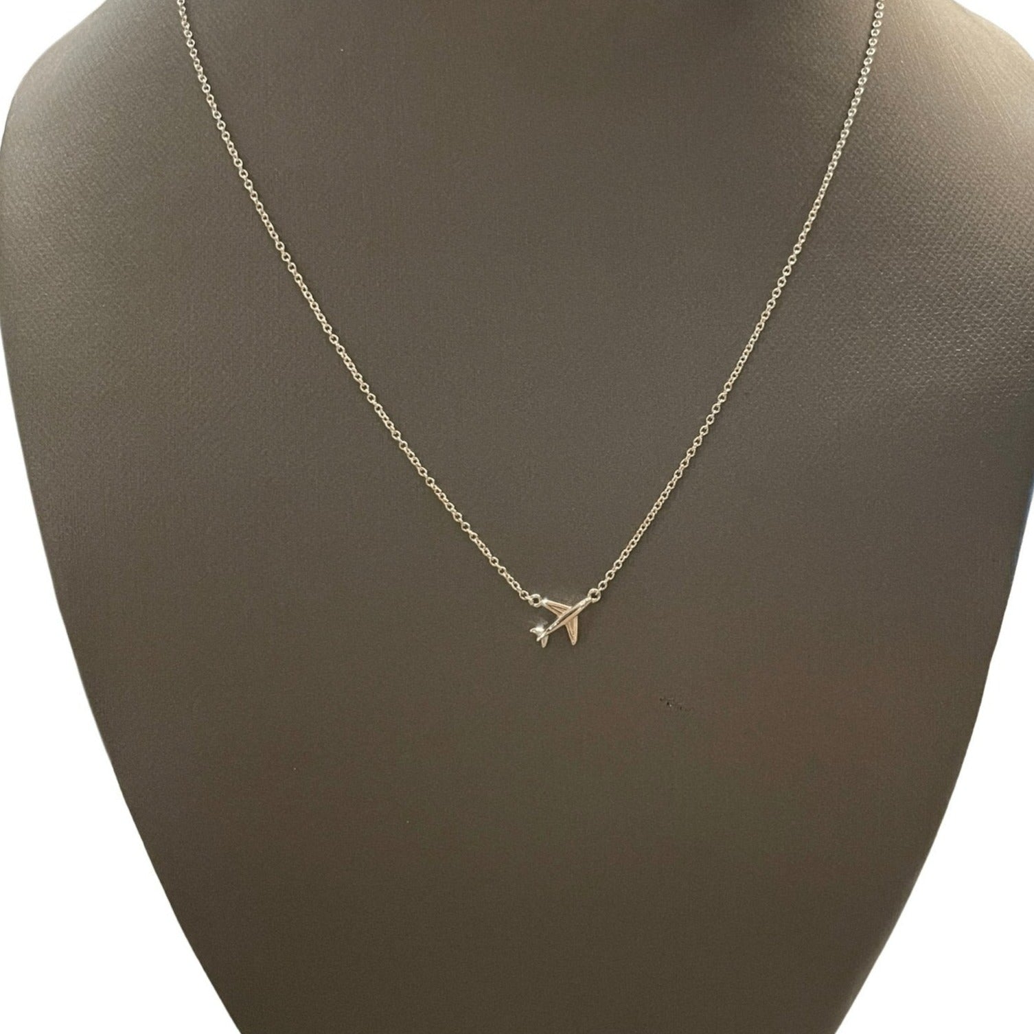 Dainty on sale airplane necklace